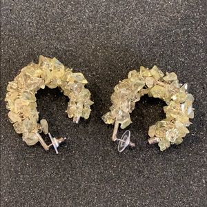 Amy Khan Russell Gem Beaded Hoop Earrings